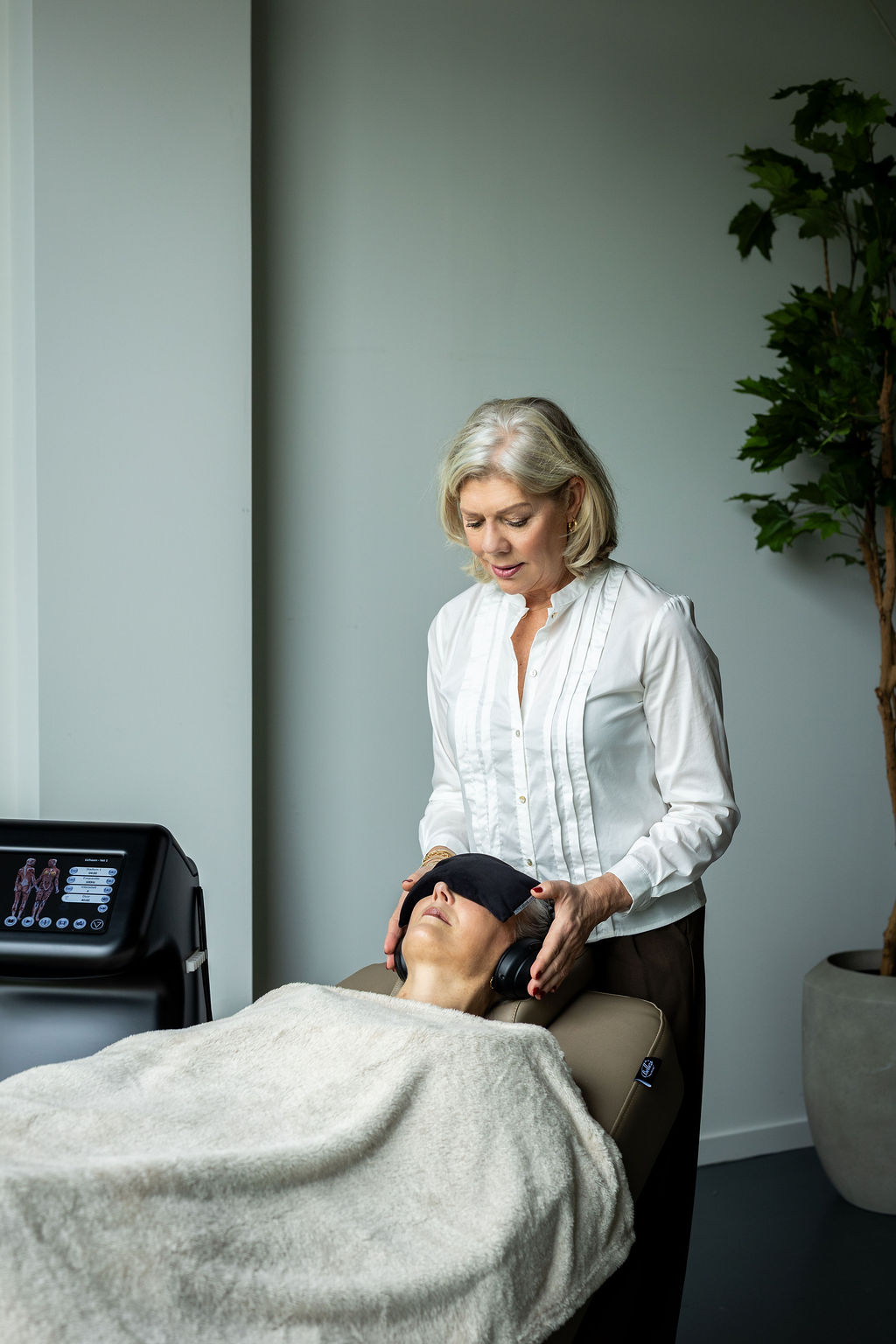 Vibra-behandeling in de salon